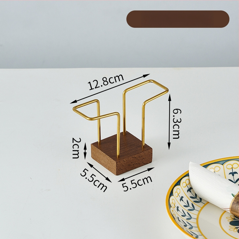 Suport de șervețele din lemn pentru restaurante și cafenele – suport vertical de birou, formă pătrată (Material: Lemn; Finisaj: Lustruit; Aspect: Pătrat; Brand: Lujiang; Stil: Altul)