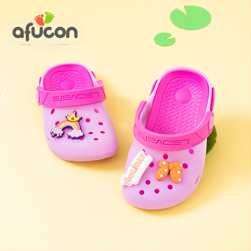 PVC felső- és talpú gyerek nyári papucs, csúszásmentes talp, kockás mintázat, Slip-On, 4–12 éveseknek