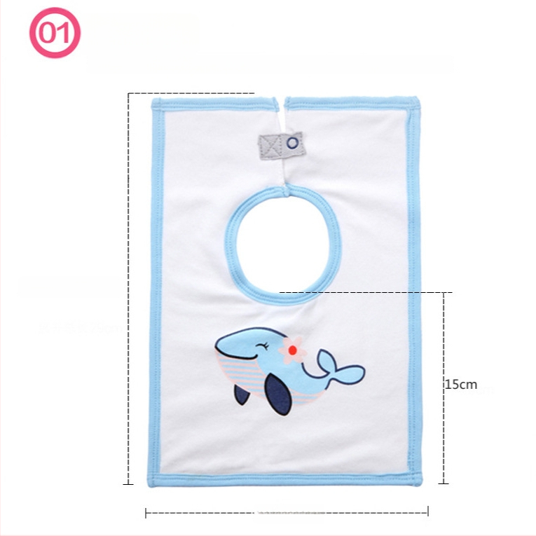 Prosop-bib pentru saliva de bebeluși cu suprafață din bumbac, strat interior impermeabil și partea inferioară din terry, unisex, pentru sugari și copii între 1 și 3 ani