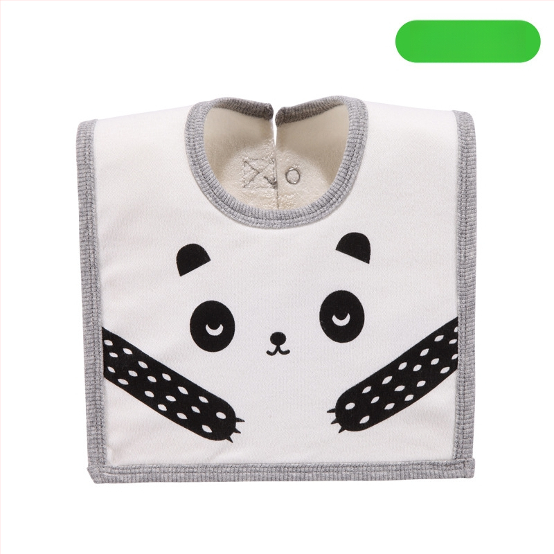 Prosop-bib pentru saliva de bebeluși cu suprafață din bumbac, strat interior impermeabil și partea inferioară din terry, unisex, pentru sugari și copii între 1 și 3 ani