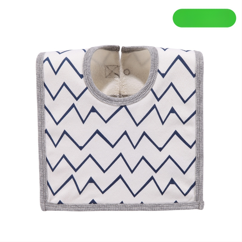 Prosop-bib pentru saliva de bebeluși cu suprafață din bumbac, strat interior impermeabil și partea inferioară din terry, unisex, pentru sugari și copii între 1 și 3 ani