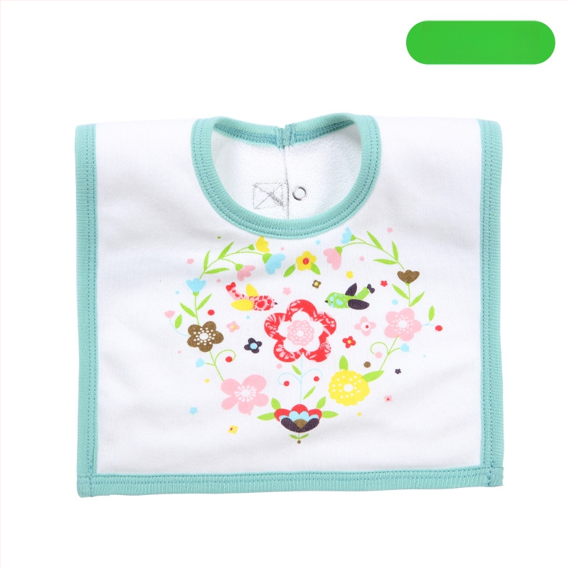 Prosop-bib pentru saliva de bebeluși cu suprafață din bumbac, strat interior impermeabil și partea inferioară din terry, unisex, pentru sugari și copii între 1 și 3 ani