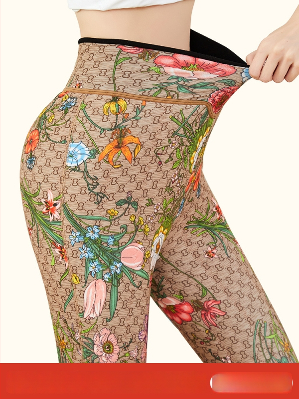 Pantaloni all-in-one pentru femei însărcinate, căptuți cu fleece, groși, călduroși, cu elasticitate înaltă