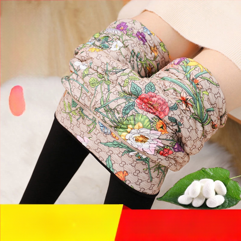 Pantaloni all-in-one pentru femei însărcinate, căptuți cu fleece, groși, călduroși, cu elasticitate înaltă