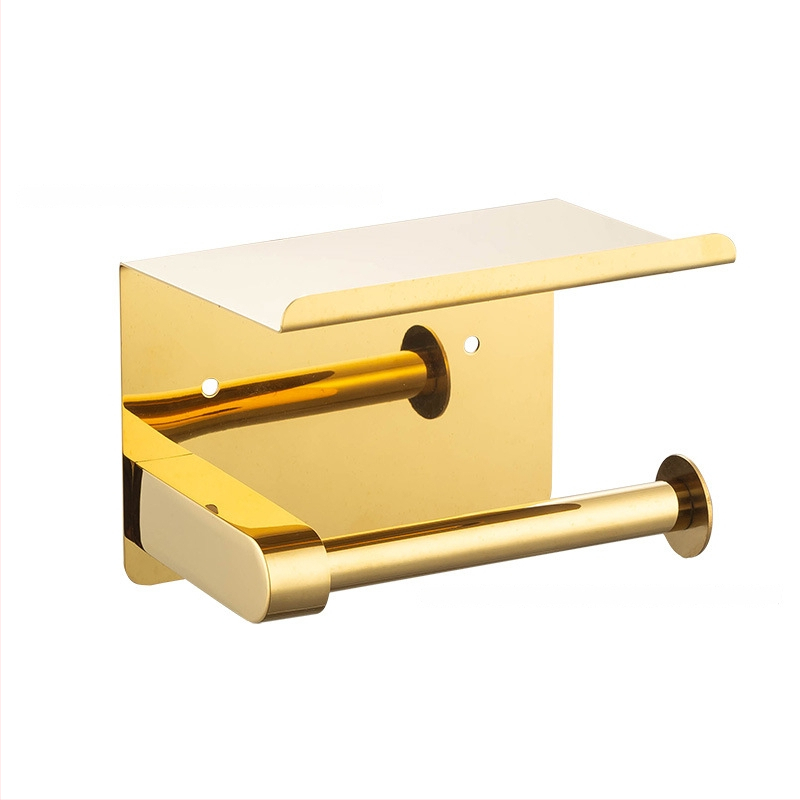 Suport pentru hârtie igienică din oțel inoxidabil cu suprafață lustruită (Material: Oțel inoxidabil; Finisaj: lustruit; Certificare: Niciuna)