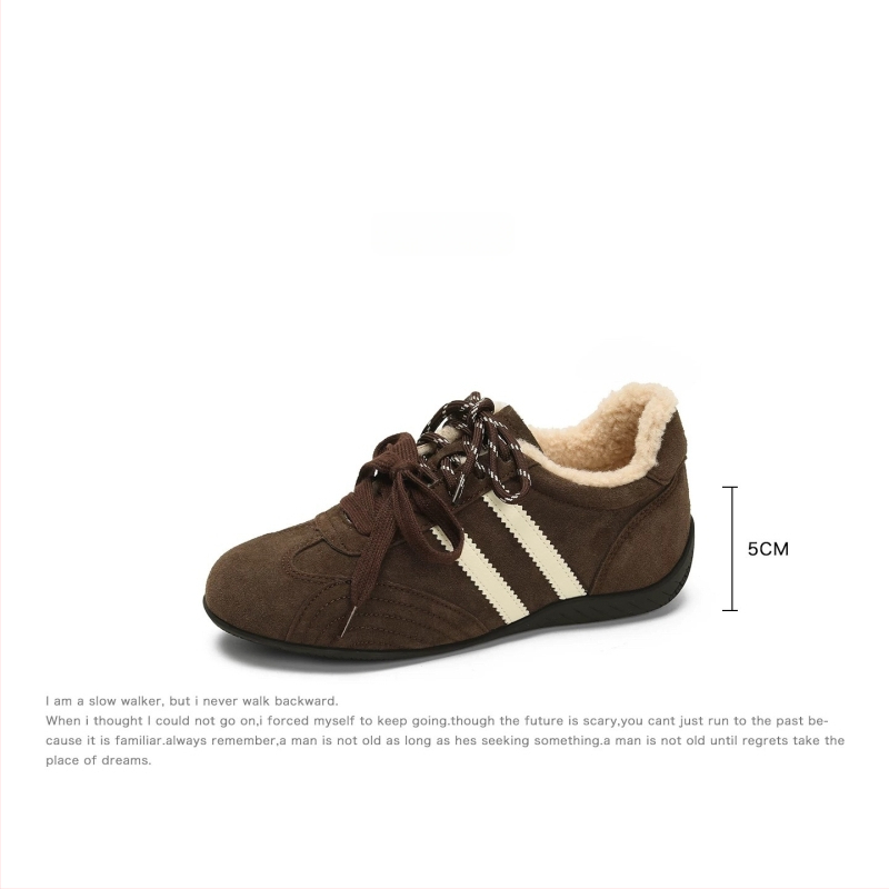 Γυναικείa αθλητικά παπούτσια από nubuk δέρμα, χαμηλό ύψος, εσωτερική αύξηση ύψους 5 cm, επένδυση μαλλί-κάσμιρ, χειμερινά καθημερινά παπούτσια