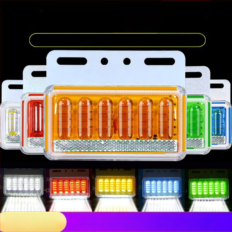 LED bočné svetlo pre nákladné auto, nepremokavé, 8W, 12/24V, 6D vylepšený model