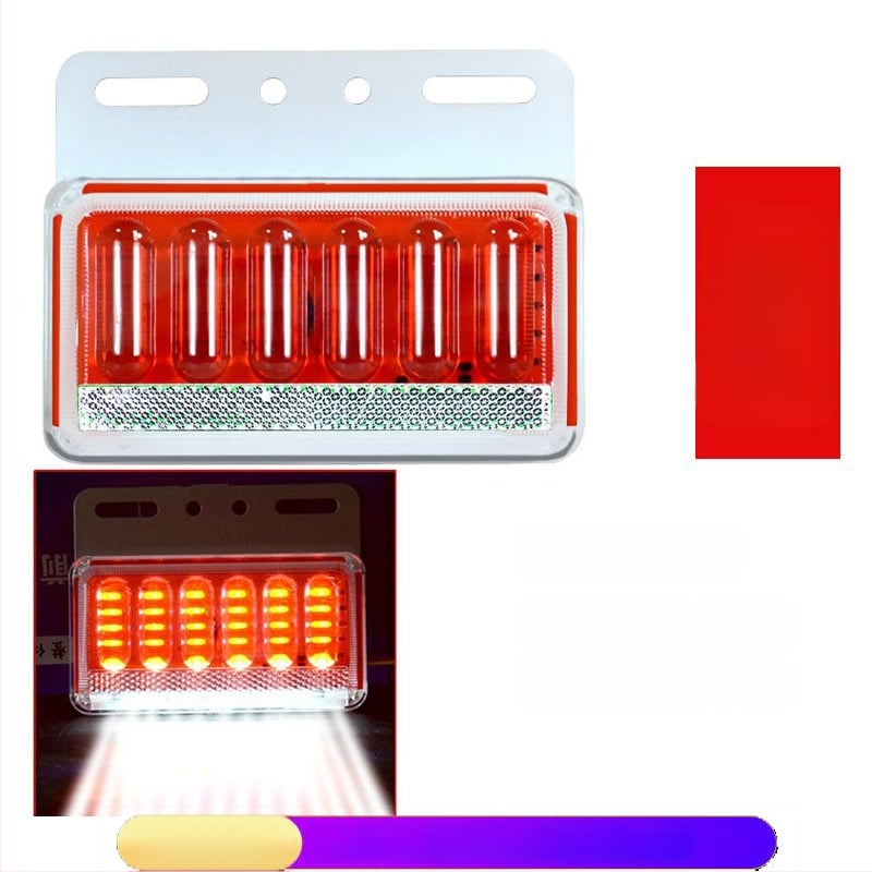 LED bočné svetlo pre nákladné auto, nepremokavé, 8W, 12/24V, 6D vylepšený model