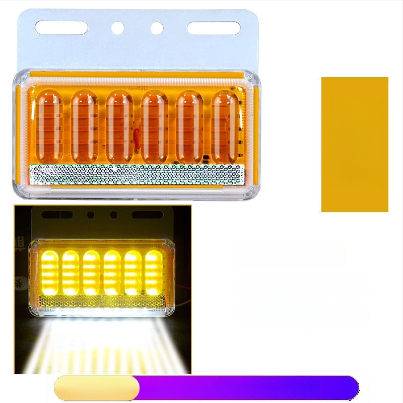 LED bočné svetlo pre nákladné auto, nepremokavé, 8W, 12/24V, 6D vylepšený model