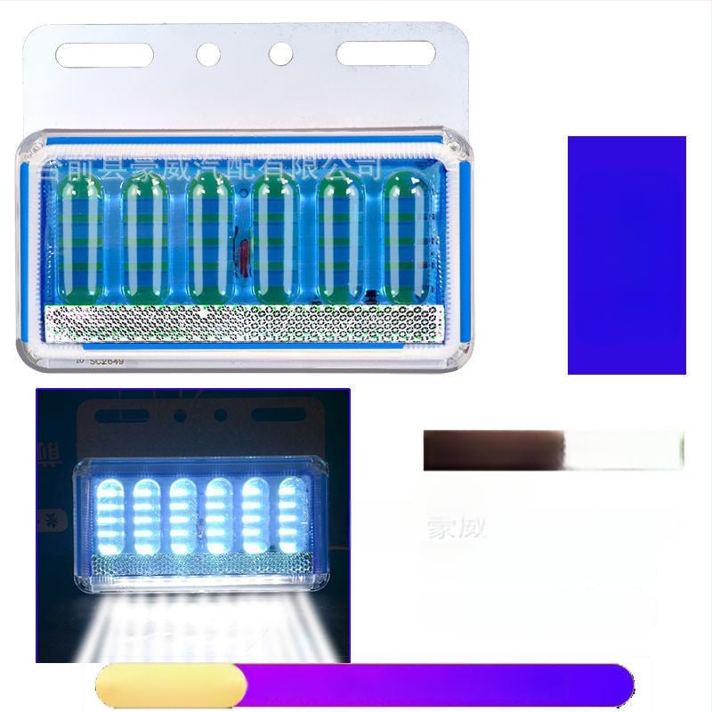 LED bočné svetlo pre nákladné auto, nepremokavé, 8W, 12/24V, 6D vylepšený model