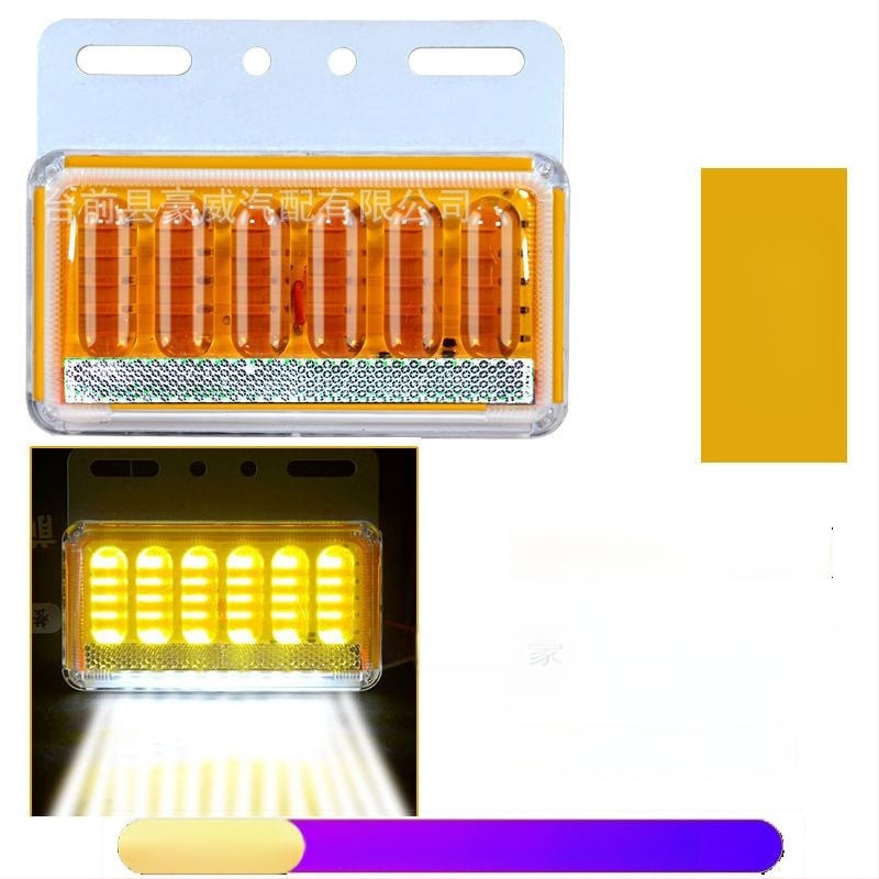 LED bočné svetlo pre nákladné auto, nepremokavé, 8W, 12/24V, 6D vylepšený model