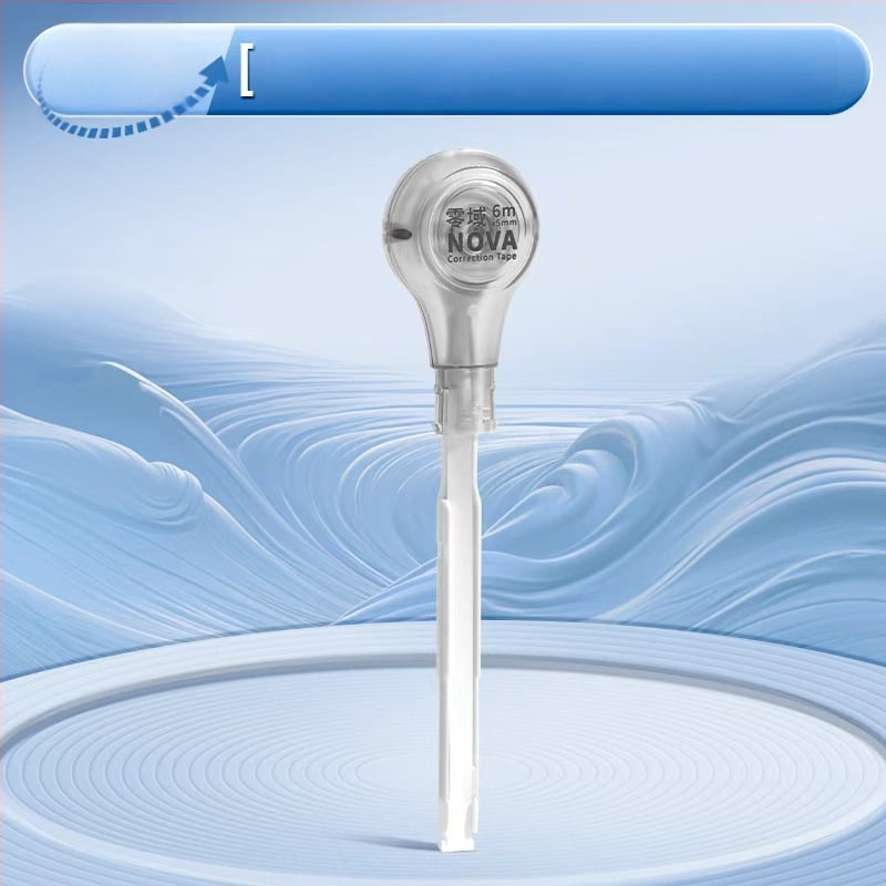 Коригираща лента под формата на химикалка, с голям капацитет, безшумен бутон, гумено тяло