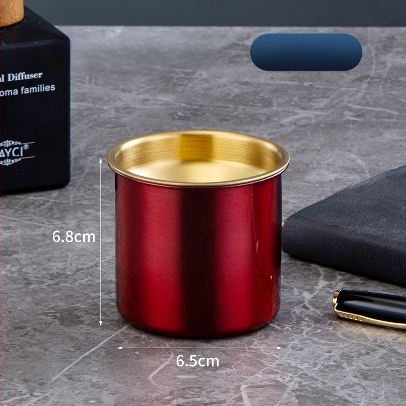 Пепелник от неръждаема стомана с воронков дизайн, устойчив на вятър, печат на лого, персонализиране