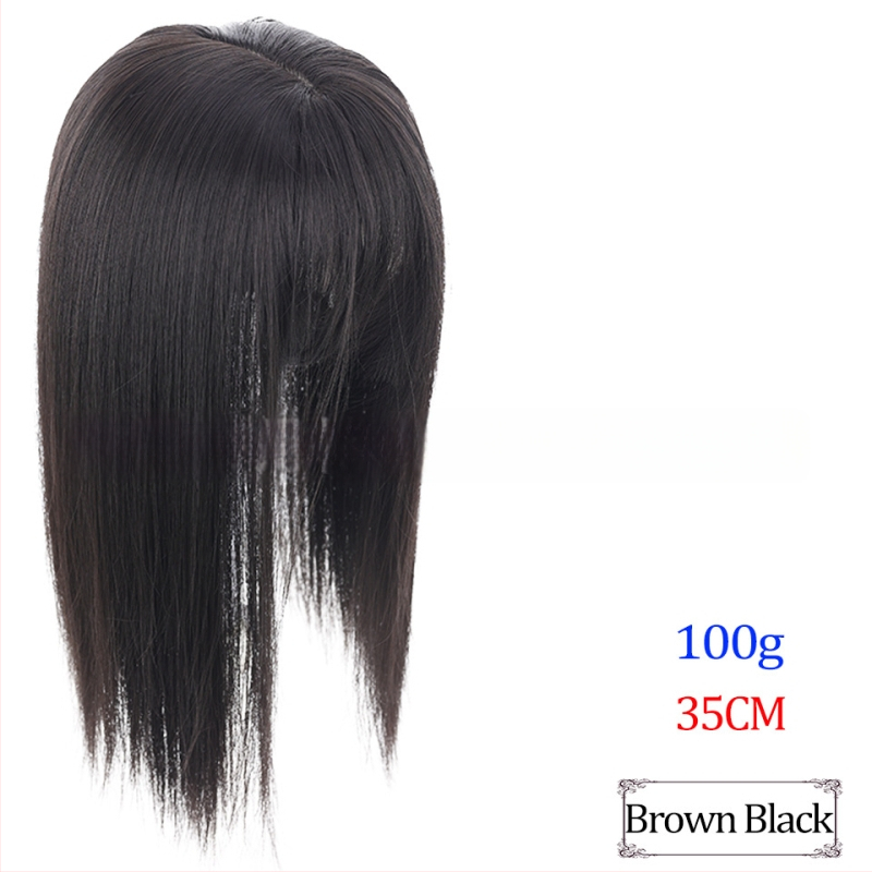 Перука за увеличаване на обема и промяна на прическата, 3D въздушни челки, модел TD02/BF02, материал: термоустойчив тел, тип челки: Qi bangs