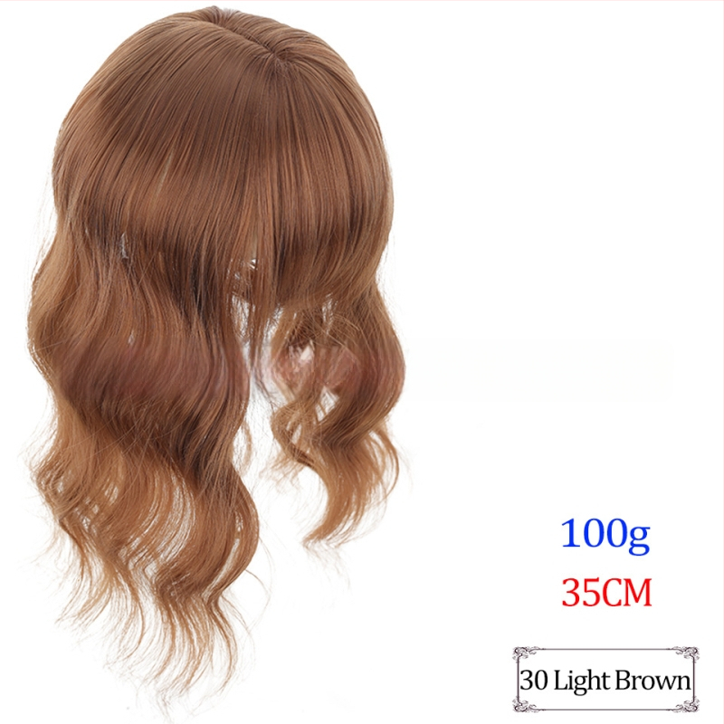 Перука за увеличаване на обема и промяна на прическата, 3D въздушни челки, модел TD02/BF02, материал: термоустойчив тел, тип челки: Qi bangs