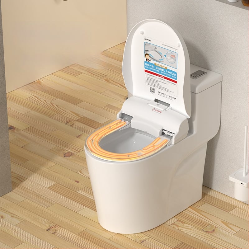 SOSO automatická výmena veka toalety, model SOU-1201, materiál PP doska, diaľkové ovládanie, nastaviteľná vzdialenosť otvorov 120–200 mm, vyhrievanie sedadla