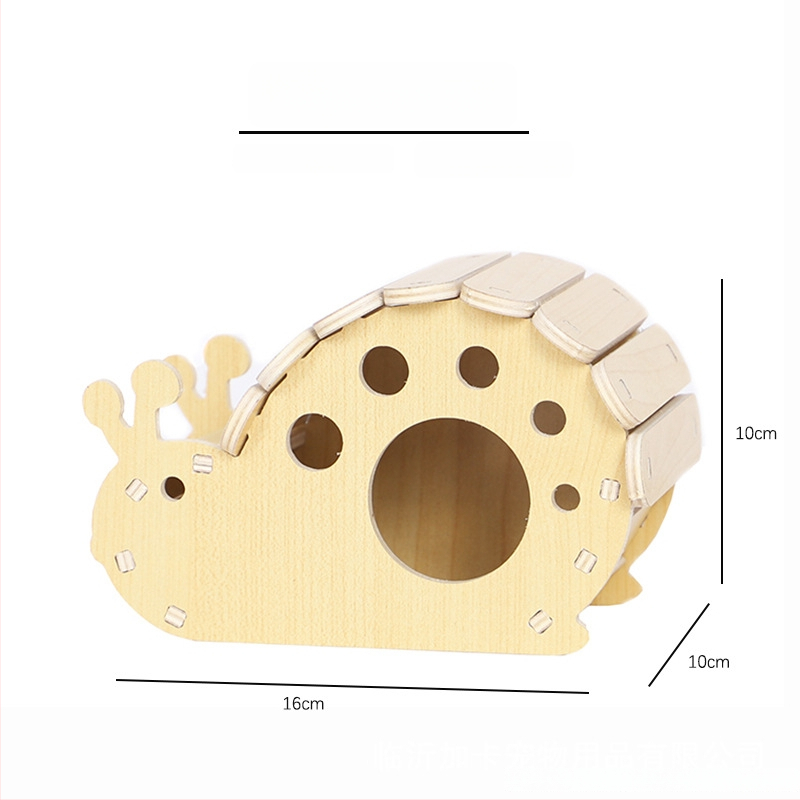 Plus Card Drevený domček pre škrečky s platformou a lezeckým rebríkom