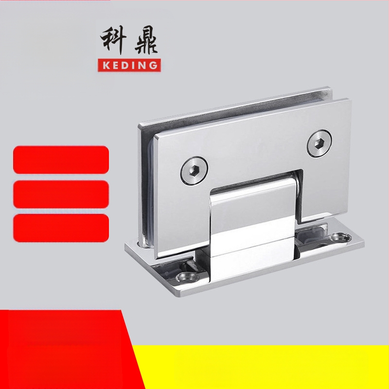 Rozsdamentes acél zuhanyajtó zsanér – 90° hegesztett csukló, 304 rozsdamentes acél, felületi permetezés, márka Keding