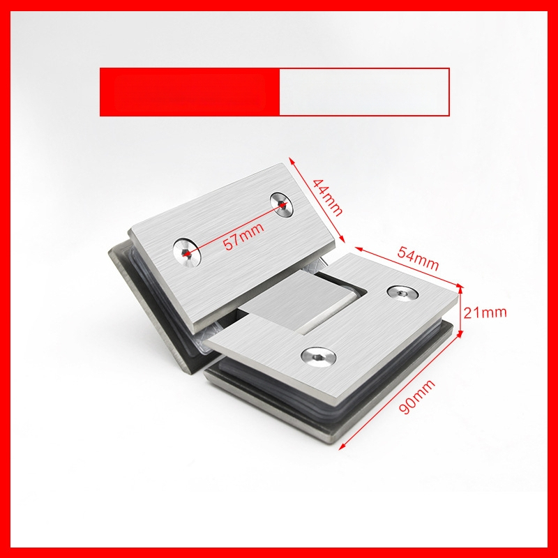 Rozsdamentes acél zuhanyajtó zsanér – 90° hegesztett csukló, 304 rozsdamentes acél, felületi permetezés, márka Keding