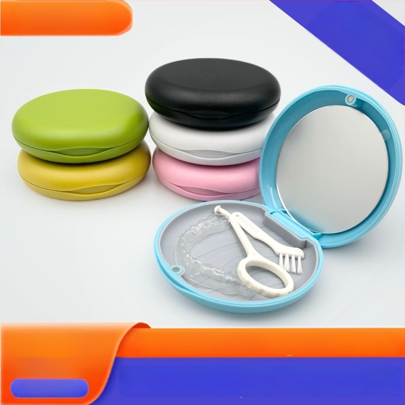 Zongrui Μαγνητικό κουτί αποθήκευσης δοντιών για ορθοδοντικά εξαρτήματα, ανθεκτικό στη σκόνη, 54 g, 100 τεμάχια