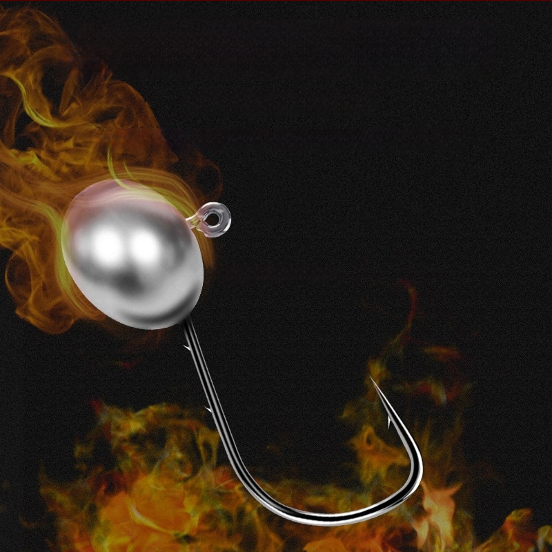 Cârlig de pescuit cu cap de plumb și design cu două fețe în spate