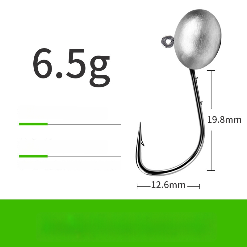 Cârlig de pescuit cu cap de plumb și design cu două fețe în spate