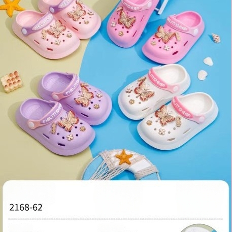 Sandale EVA pentru bebeluți și copii, unisex, talpă moale anti-alunecare, purtare în două moduri, design cu găuri de tip desen animat, stil Baotou, primăvara 2025