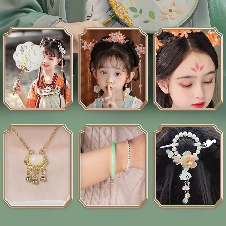 Set accesorii pentru păr pentru copii – agrașe metalice în formă de floare, lucrate manual, stil minimalist modern, ambalare individuală, lansare primăvara 2025