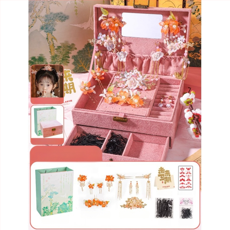 Set accesorii pentru păr pentru copii – agrașe metalice în formă de floare, lucrate manual, stil minimalist modern, ambalare individuală, lansare primăvara 2025