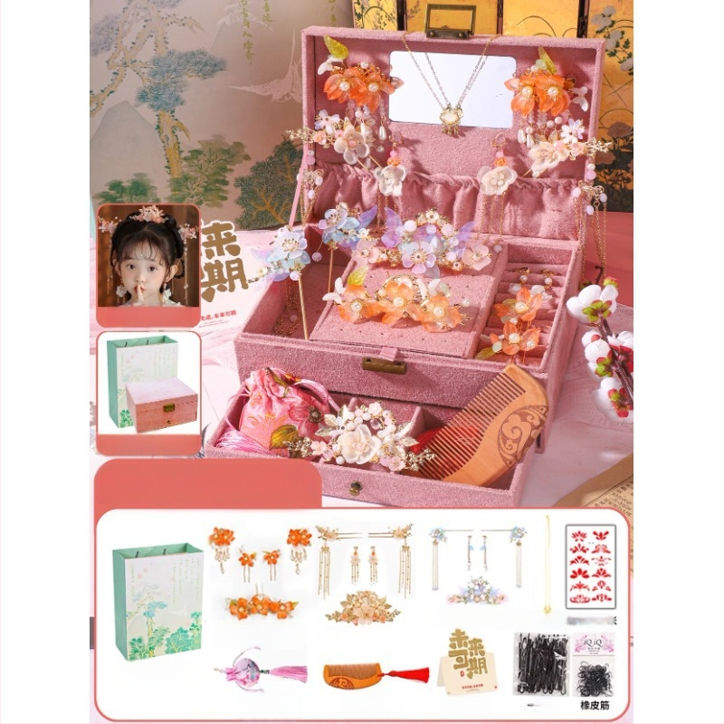 Set accesorii pentru păr pentru copii – agrașe metalice în formă de floare, lucrate manual, stil minimalist modern, ambalare individuală, lansare primăvara 2025