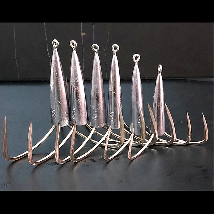 Cârlig de pescuit cu greutate din plumb de tip ancoră — Integrity Hook; origine Wuhu, Anhui; ambalaj 1000 buc.; loc de pescuit: râu; tip cârlig: anchor fish