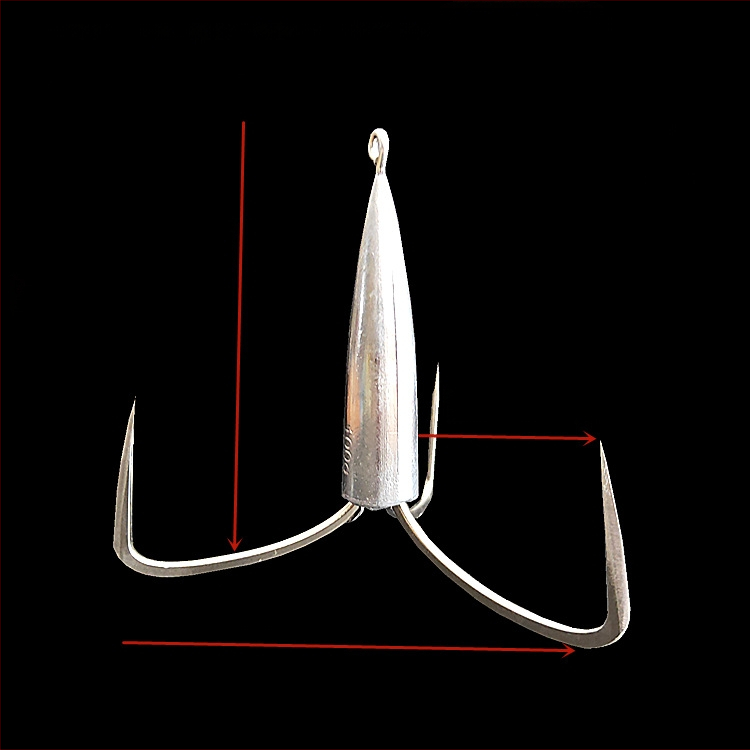 Cârlig de pescuit cu greutate din plumb de tip ancoră — Integrity Hook; origine Wuhu, Anhui; ambalaj 1000 buc.; loc de pescuit: râu; tip cârlig: anchor fish