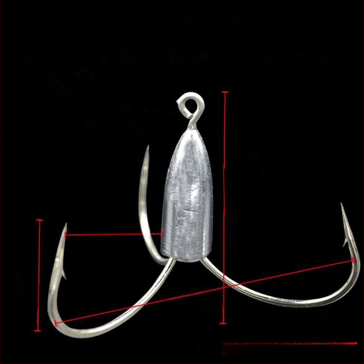 Cârlig de pescuit cu greutate din plumb de tip ancoră — Integrity Hook; origine Wuhu, Anhui; ambalaj 1000 buc.; loc de pescuit: râu; tip cârlig: anchor fish
