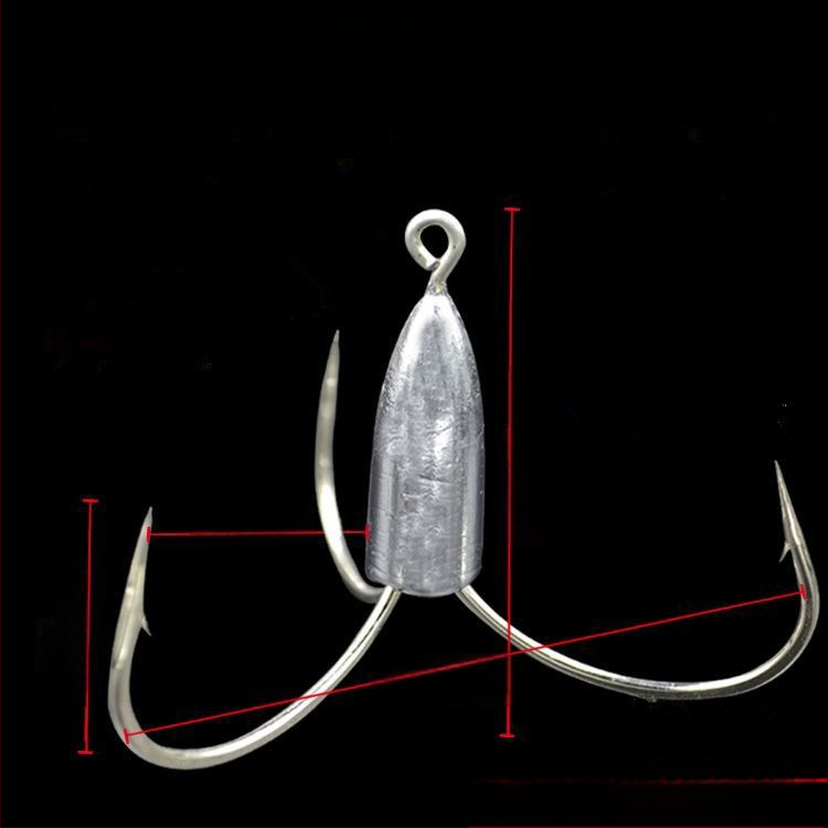 Cârlig de pescuit cu greutate din plumb de tip ancoră — Integrity Hook; origine Wuhu, Anhui; ambalaj 1000 buc.; loc de pescuit: râu; tip cârlig: anchor fish