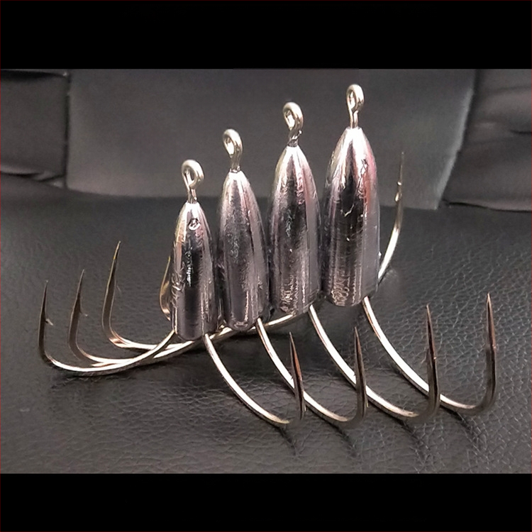 Cârlig de pescuit cu greutate din plumb de tip ancoră — Integrity Hook; origine Wuhu, Anhui; ambalaj 1000 buc.; loc de pescuit: râu; tip cârlig: anchor fish