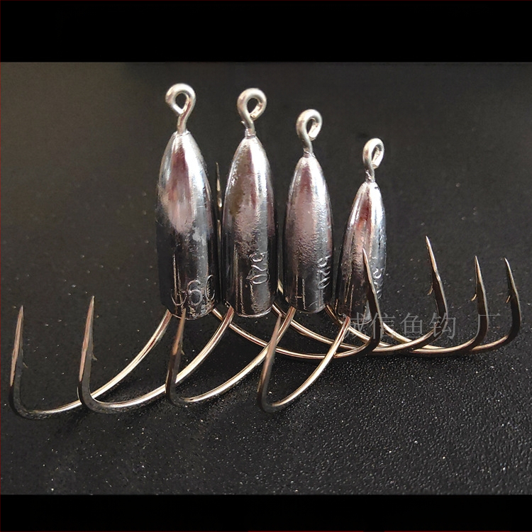 Cârlig de pescuit cu greutate din plumb de tip ancoră — Integrity Hook; origine Wuhu, Anhui; ambalaj 1000 buc.; loc de pescuit: râu; tip cârlig: anchor fish