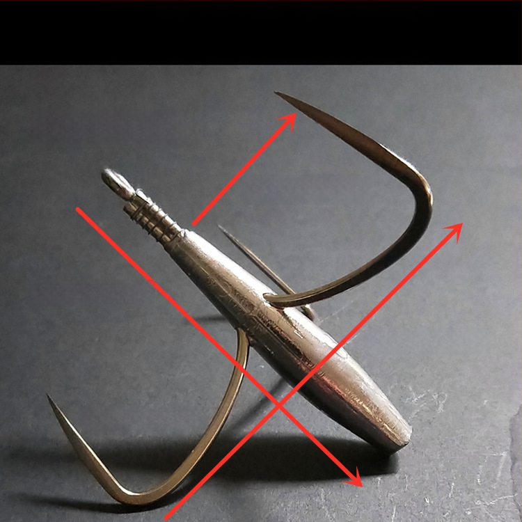 Cârlig de pescuit cu greutate din plumb de tip ancoră — Integrity Hook; origine Wuhu, Anhui; ambalaj 1000 buc.; loc de pescuit: râu; tip cârlig: anchor fish