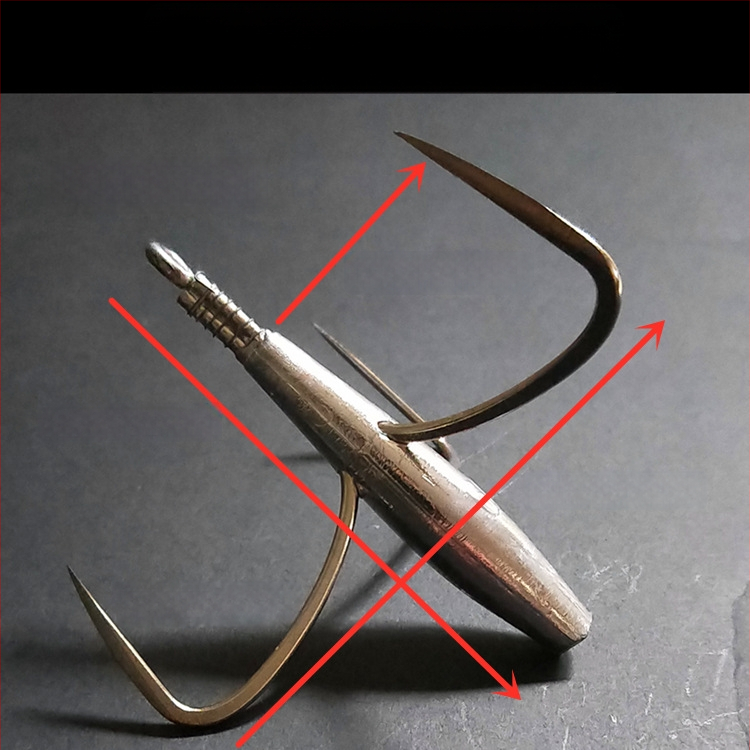 Cârlig de pescuit cu greutate din plumb de tip ancoră — Integrity Hook; origine Wuhu, Anhui; ambalaj 1000 buc.; loc de pescuit: râu; tip cârlig: anchor fish