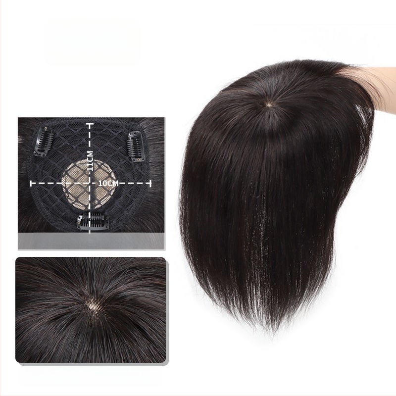 Горна част за възстановяване на косата с челна прическа, термоустойчива коса, без топло боядисване, подходяща за всички тонове кожа