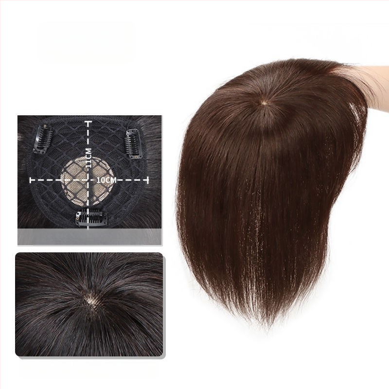 Горна част за възстановяване на косата с челна прическа, термоустойчива коса, без топло боядисване, подходяща за всички тонове кожа