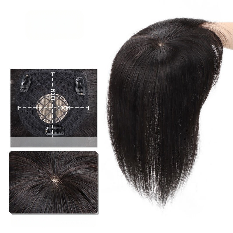 Горна част за възстановяване на косата с челна прическа, термоустойчива коса, без топло боядисване, подходяща за всички тонове кожа