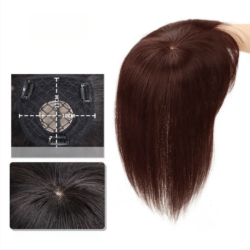 Горна част за възстановяване на косата с челна прическа, термоустойчива коса, без топло боядисване, подходяща за всички тонове кожа