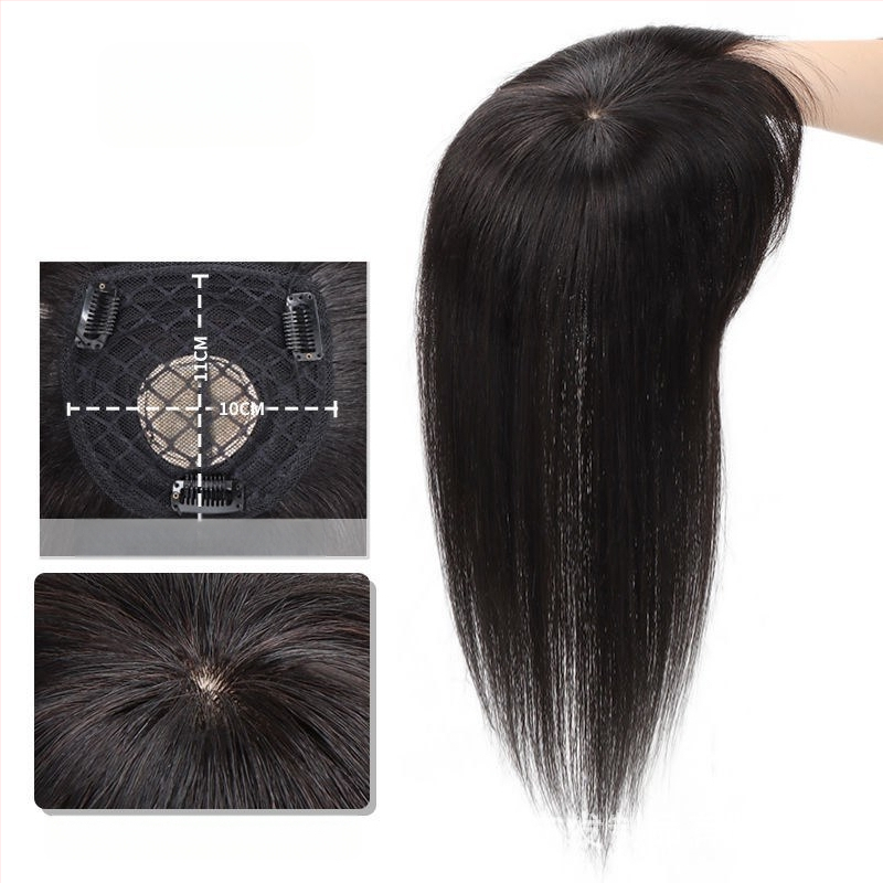 Горна част за възстановяване на косата с челна прическа, термоустойчива коса, без топло боядисване, подходяща за всички тонове кожа