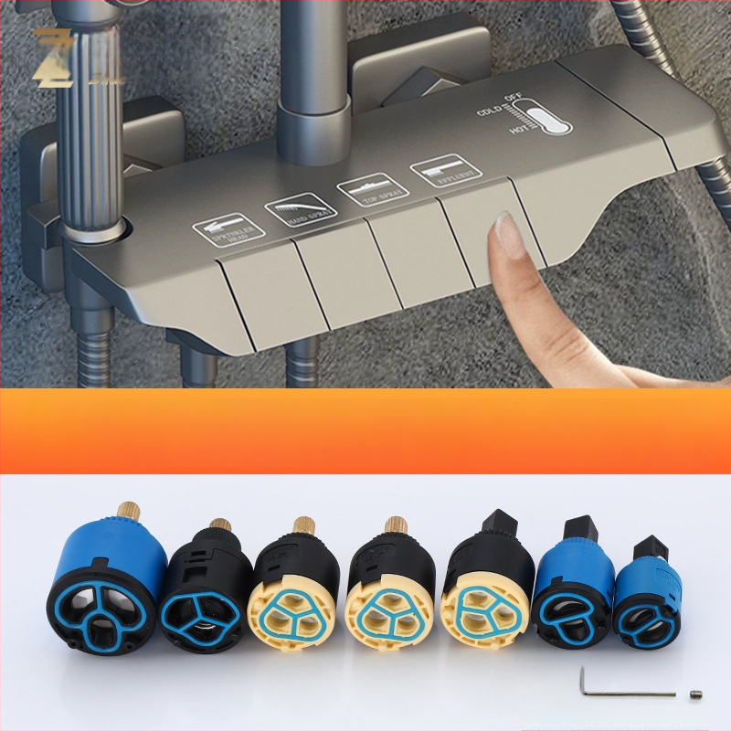 Jadro sprchového ventilu – keramický plast, moderný štýl, ovládanie otočením (keramický plast; moderný štýl; ovládanie otočením)