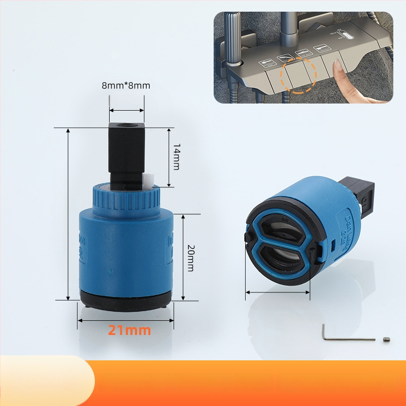 Jadro sprchového ventilu – keramický plast, moderný štýl, ovládanie otočením (keramický plast; moderný štýl; ovládanie otočením)