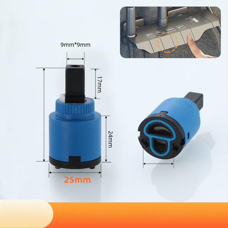 Jadro sprchového ventilu – keramický plast, moderný štýl, ovládanie otočením (keramický plast; moderný štýl; ovládanie otočením)