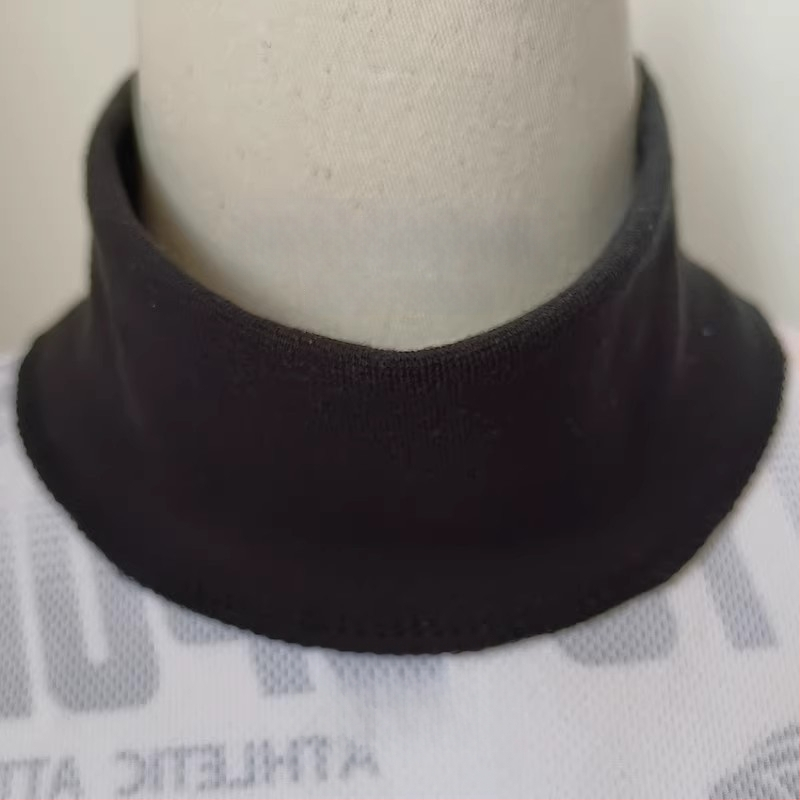 Pamukasti unutarnji džemper s poluvošim ovratnikom i ribastim ovratnikom, podstava od pamuka, jednofarbeni uzorak