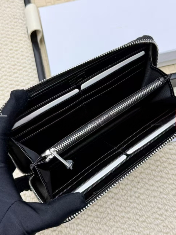 Μακρύ δερμάτινο πορτοφόλι με φερμουάρ, γνήσιο δέρμα, κορυφαίας ποιότητας, 1-πτυχή, unisex, μεγάλος χώρος για κάρτες