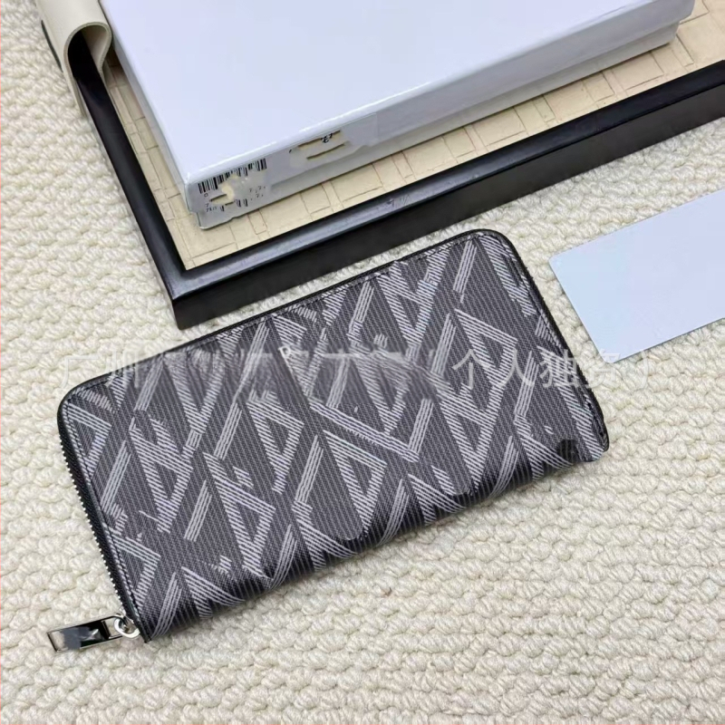 Μακρύ δερμάτινο πορτοφόλι με φερμουάρ, γνήσιο δέρμα, κορυφαίας ποιότητας, 1-πτυχή, unisex, μεγάλος χώρος για κάρτες