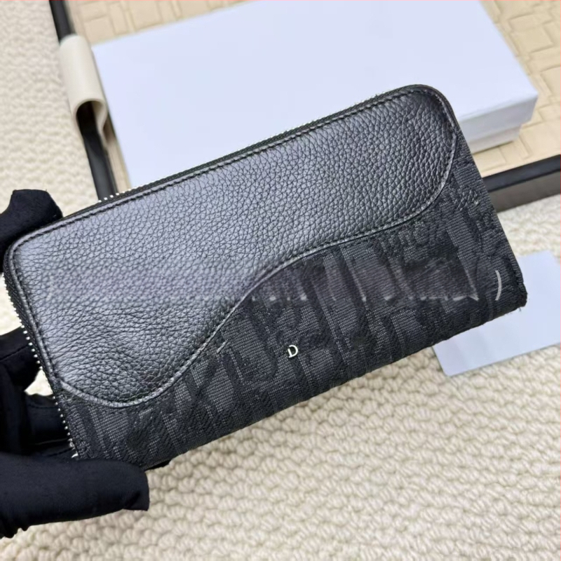 Μακρύ δερμάτινο πορτοφόλι με φερμουάρ, γνήσιο δέρμα, κορυφαίας ποιότητας, 1-πτυχή, unisex, μεγάλος χώρος για κάρτες